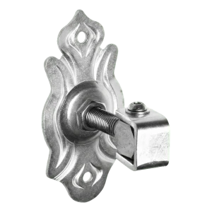 PSG nastaviteľný záves na bránu s ozdobným štítkom M16 155×80 mm pozinkovaný