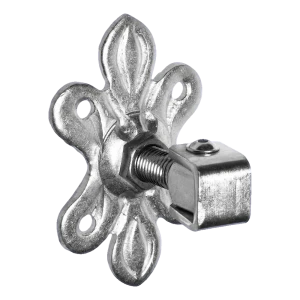 Nastaviteľný brankový záves s ozdobným štítom M20 160×105×6 mm oceľový pozinkovaný