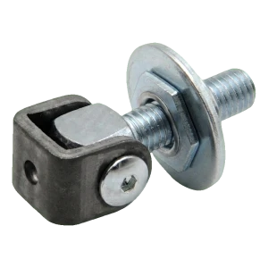 PSG regulovateľný záves na zvarovanie M12 pozinkovaný s čiernym uchom