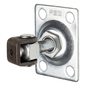 PSG nastaviteľný bránový pant M12 s obdĺžnikovým štítkom 75×55 mm