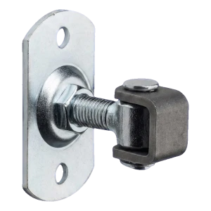 Regulovateľný brankový záves M16 s obdĺžnikovou platničkou 100×55×4 mm