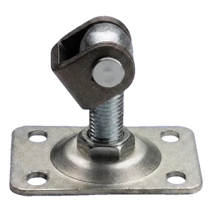 Regulovateľný pánť na brány M20 s obdĺžnikovou doskou 110×75 mm pozinkovaný oceľový