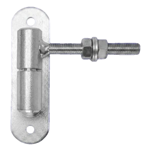 PSG nastaviteľný valčekový pant na bránku fi24 M12 so štítkom 150×40 mm