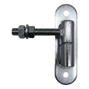 PSG nastaviteľný valcovaný pánt fi 27 M16 so štítkom 180×50 mm a guľôčkou