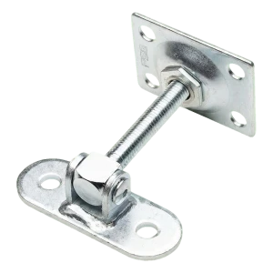 PSG nastaviteľný brankový pant M12 s dvoma montážnymi platničkami pozinkovaný