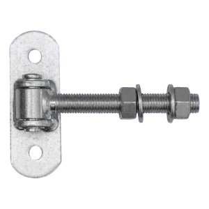 Nastaviteľný brankový záves M16 so štítkom 115×40 mm – pozinkovaný