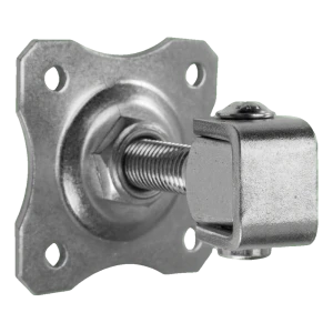 Regulovateľný záves na bránu s ozdobným štítkom M20 100×100 mm pozinkovaný