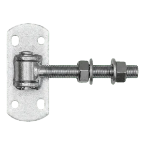 Regulovateľný brankový záves M16 so štítkom 115×50 mm – pozinkovaný