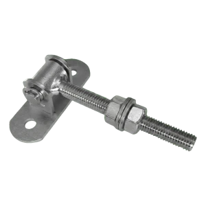 Nastaviteľný pant M12 oceľový L-115 mm so základňou 90×30 mm pre brány a vráta