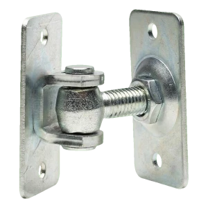 Nastaviteľný záves M12 obojstranne priskrutkovaný – základňa 74×38 mm pre brány a furty