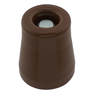 Dorazový nárazník gumový veľký hnedý Ø49 mm – montáž priskrutkovaná