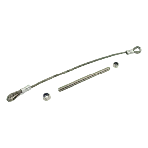 PSG bezpečnostné lanko z nehrdzavejúcej ocele pre krídlovú bránu 400 mm