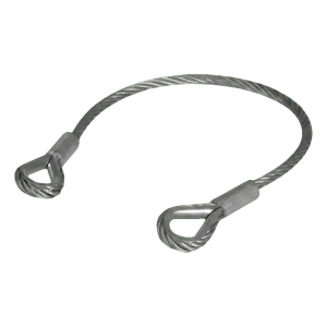 Comunello oceľové lanko zabezpečujúce krídlo brány pozinkované 500 mm