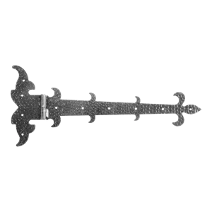 Postal – ozdobný pásový záves ľavý oceľový 525 × 225 mm