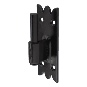 Stavebné okeničkové ozdobné pántové závesom čierne – čap ø9 mm