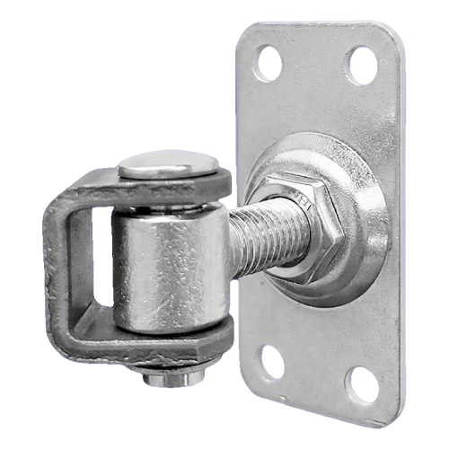 Komet – nastaviteľný brankový pántek M12 so štítkom 75 × 37 mm, pozinkované 001-522 (1)