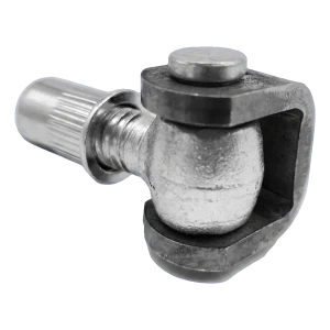 Nastaviteľný brankový pant M12 s nitovacou maticou – oceľový pozinkovaný