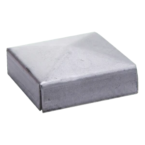 Postal – obálková strieška oceľová na plotový stĺpik 120×120 mm