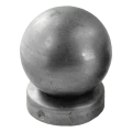 Oplotový kovový striešok na stĺpik Fi 48 mm s ozdobnou guľou Fi 60 mm 001-591 (1)