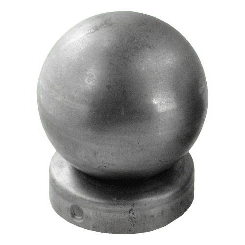 Oplotový kovový striešok na stĺpik Fi 48 mm s ozdobnou guľou Fi 60 mm 001-591 (1)