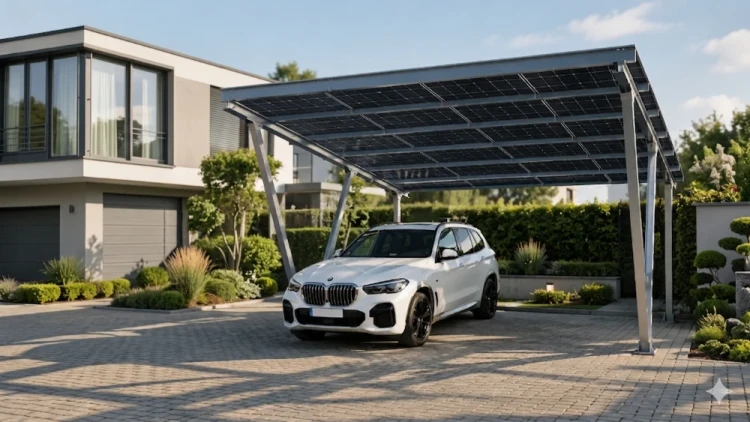 Fotovoltaický prístrešok VICA pre 2 vozidlá Solárny prístrešok SOLO GPV-105-02 (2)