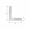 Hliníkový rovnoramenný uholník 10×10×2 mm – profil L, dĺžka 2000 mm 001-719 (2)