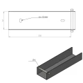 Nosník spojka držiak na podmurovku 200x55 pozink GPV-700-24 (3)