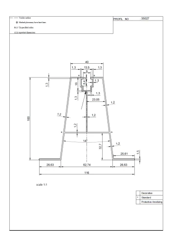 Hliníkový trapézový mostík H100 L330 s tesnením EPDM 2 mm pre montáž FV panelov 001-778 (2)