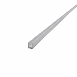 Hliníkový C-profil EN AW-6060 profil C/U 8×8×1 mm, dĺžka 2000 mm