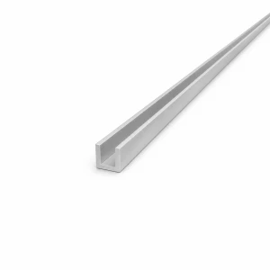 Hliníkový C/U profil EN AW-6060 12×12×2 mm, dĺžka 2000 mm
