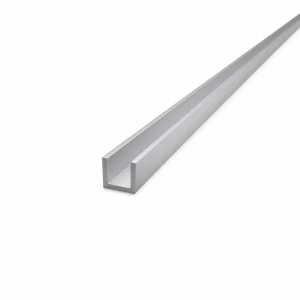 Hliníková U-lišta 15×15×2 mm – profil C/U, dĺžka 2000 mm