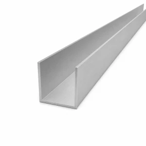 Hliníková U-lišta 40×40×2 mm – profil C/U EN AW-6060, dĺžka 2000 mm