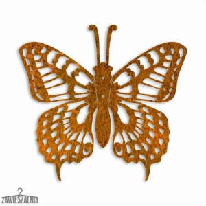 Zawieszalnia – 3D nástenná dekorácia Motýľ Vidlochvost M 31×29 cm cortenovú oceľ