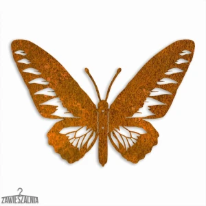 Zawieszalnia – 3D nástenná dekorácia Rajský Motýľ L 44×30 cm oceľ Corten