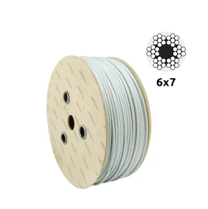 Oceľové pozinkované lano Ø4,0 mm – konštrukcia 6×7, vláknité jadro