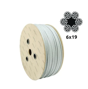 Oceľové pozinkované lano Ø6,0 mm 6×19 s vláknitým jadrom FC – predaj na metre
