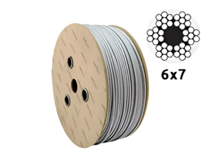 Oceľové pozinkované lano Ø3,0 mm 6×7 s vláknitým jadrom – predaj na metre