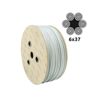 Oceľové pozinkované lano Ø16,0 mm 6×37 s vláknovým jadrom FC
