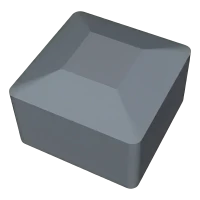 Sivá krytka pre montážne profily FV 40x40 mm – typ 1 LLDPE
