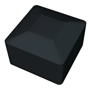 Čierna záslepka pre montážny profil PV 40×40 mm – LLDPE typ 1