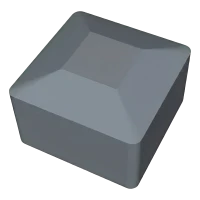 Sivá krytka LLDPE pre montážny profil PV 40×40 mm – typ 1