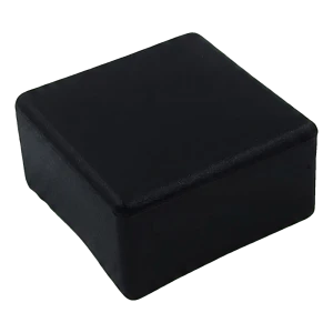 Plochá čierna krytka pre montážny profil PV 40×40 mm – typ 3 LLDPE