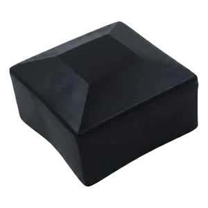 Čierna krytka LLDPE pre montážne profily PV 40×40 mm – typ 2