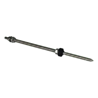 Dvojzávitová skrutka M10×300 mm A2 pre adaptéry a trojuholníky FV s podložkou EPDM