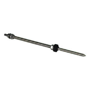 Dvojzávitová skrutka M10×300 mm A2 pre adaptéry a trojuholníky FV s podložkou EPDM