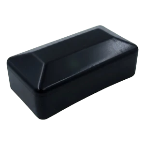 Krytka UFR čierna pre montážne profily FV 80×40 mm – polyetylén LLDPE