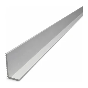 Uholník hliníkový nerovnoramenný ryhovaný 40×20×2,6 mm – profil L, dĺžka 2000 mm
