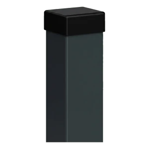 Plotový stĺpik 80x80 mm grafitový RAL 7016 so záslepkou – 2,0 m