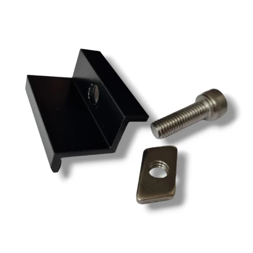 Koncová Svorka 30 mm so Skrutkou a Vložkou - Čierne lakované PV-03-23 (1)