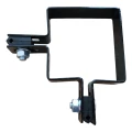 Rohová panelová objímka 80×80 mm čierna RAL 9005 – kompletná montážna sada 001-612 (3)